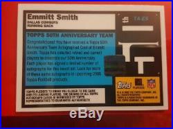 2005 Topps 50th Anniversary Team Emmitt Smith Autograph #33/50