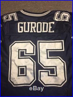 2006 Andre Gurode Dallas Cowboys Game Used Away Uniform Pants Jersey Sz 48