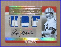 2007 Playoff Roger Staubach Auto Prime Jersey Patch Card 4/5 Dallas Cowboys