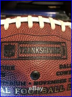 2007 Thanksgiving Day Dallas Cowboys Game Used Football