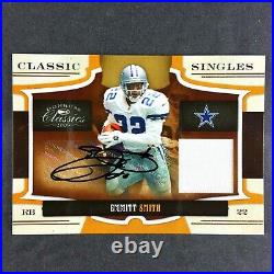2009 Classics Emmitt Smith Auto Game Used Jersey Patch Dallas Cowboys #20/25 SP