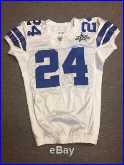 2010 Marion Barber Dallas Cowboys Game Used Home Jersey Sz 48 50th Anniversary