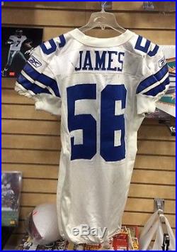 2011 Bradie James Dallas Cowboys Captain's Game Used Jersey with Steiner Holo Rare
