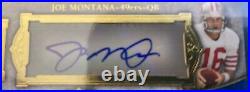 2011 Topps Supreme Football Dual Autographs Joe Montana Jerry Rice Signed SP /25