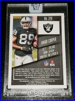 2015 Amari Cooper Chamionship Ticket Contenders 2/3 Rookie Auto RC 2018 Honors