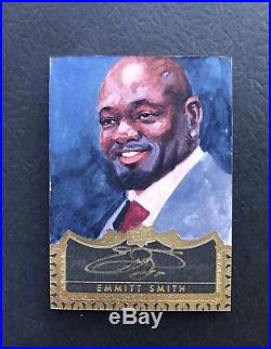 2015 Emmitt Smith UD All-Time Great Masterful Painting Autograph Auto signed 1/1