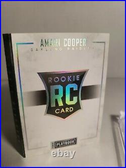 2015 Playbook Amari Cooper RC rookie Dallas Cowboys NFL Logo Booklet #1/1 NICE