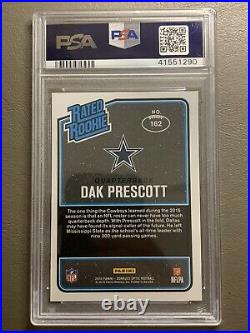 2016 Donruss Optic DAK PRESCOTT #162 Rookie RC PSA 10 Dallas Cowboys