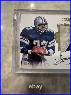 2016 Panini Flawless Tony Dorsett Dual Game Used Patch Auto Gold /10 Cowboys NFL