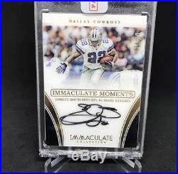 2016 Panini Immaculate Moments EMMITT SMITH Acetate Auto /10! Cowboys