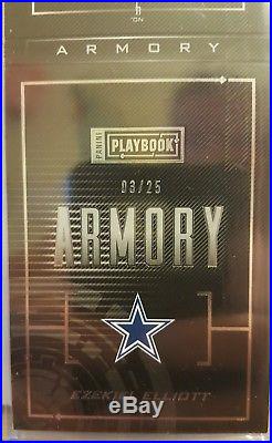 2016 Panini Playbook Ezekiel Elliott Armory 6 Relic #/25! SP Cowboys