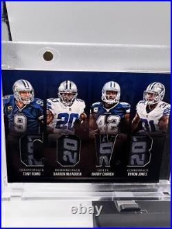 2016 Panini Preferred Dallas Cowboys 7 Game-Used Laundry Tag Patches Booklet 1/1 2016 Panini Preferred Dallas Cowboys 7 Game-Used Laundry Tag Patches Booklet 1/1