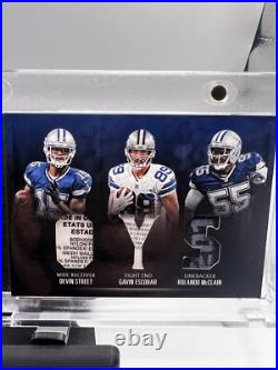 2016 Panini Preferred Dallas Cowboys 7 Game-Used Laundry Tag Patches Booklet 1/1 2016 Panini Preferred Dallas Cowboys 7 Game-Used Laundry Tag Patches Booklet 1/1