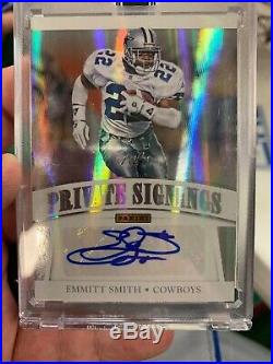 2017 Emmitt Smith Panini Private Signings Auto 1of1 True 1/1 Cowboys