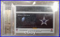 2017 Mike Ditka Impeccable Elegance Patch Auto /10 #ERP-MD Beckett 9.5 Cowboys