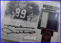 2017 Mike Ditka Impeccable Elegance Patch Auto /10 #ERP-MD Beckett 9.5 Cowboys