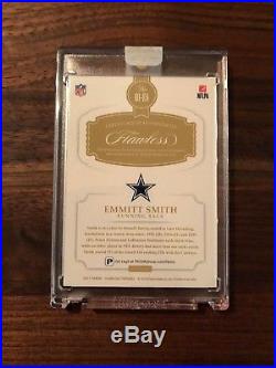 2017 Panini Flawless EMMITT SMITH DISTINGUISHED GAME USED PATCH AUTO! #'D 1/10