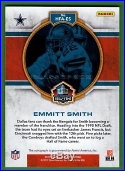 2017 Playoff EMMITT SMITH Hall of Fame Autograph Auto Cowboys /25 HFA-ES