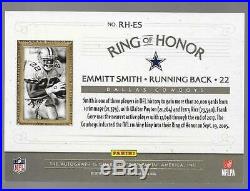 2018 Contenders Optic RH-ES Franchise Honors Emmitt Smith Ring of Honor Auto SSP