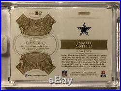 2018 Flawless Emmitt Smith 3/5 On Card Autograph, Game Used Patch. Only 5 Made