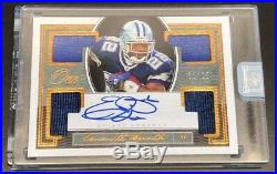 2018 PANINI ONE EMMITT SMITH AUTO QUAD PATCH GOLD COWBOYS 1/10 SSP Game Used
