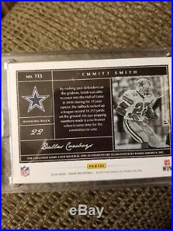 2018 PANINI ONE EMMITT SMITH AUTO QUAD PATCH GOLD COWBOYS 1/10 SSP Game Used