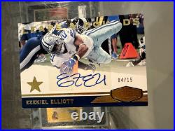 2018 P&p Leaps & Bounds Ezekial Elliott Dallas Cowboys Auto Signed Card 4/15