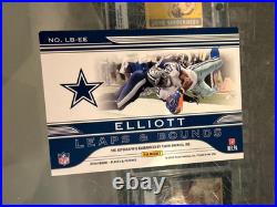 2018 P&p Leaps & Bounds Ezekial Elliott Dallas Cowboys Auto Signed Card 4/15