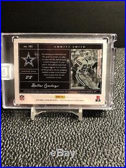 2018 Panini One Emmitt Smith Patch Auto 2/5 Game Used Quad Sealed Dallas Cowboys