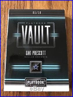 2018 Playbook Vault 8 Relic Auto Dak Prescott 01/10 Cowboys