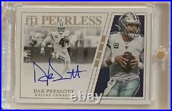 2019 National Treasures Dak Prescott Peerless Signatures Auto 07/25 Cowboys