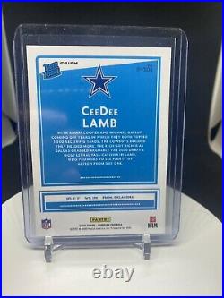 2020 Donruss CeeDee Lamb Optic Preview Rated Rookie Silver Holo Prizm Cowboys