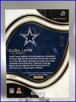 2020 NFL Select Field Level CeeDee Lamb /49 Red Disco Dallas Cowboys #357