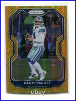 2020 Panini Prizm Gold Dak Prescott /10 Dallas Cowboys