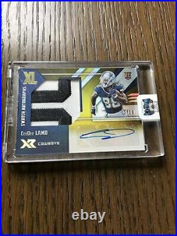 2020 Panini XR Ceedee Lamb Rookie Auto 2 Color XL Patch Numbered 5/10