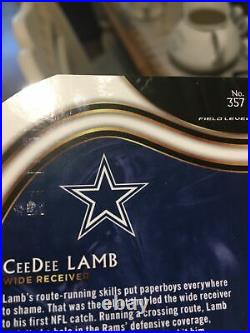2020 Select Ceedee Lamb ZEBRA FIELD LEVEL SSP Case Hit Die Cut Rookie