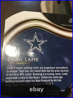 2020 Select Ceedee Lamb ZEBRA FIELD LEVEL SSP Case Hit Die Cut Rookie