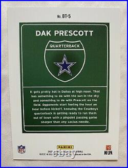 2021 Donruss Football Dak Prescott Downtown SSP Case Hit (DT-5) Dallas Cowboys