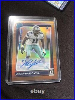 2021 Panini Donruss Optic Rated Rookie Bronze Micah Parsons Auto Dallas Cowboy