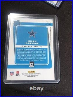 2021 Panini Donruss Optic Rated Rookie Bronze Micah Parsons Auto Dallas Cowboy