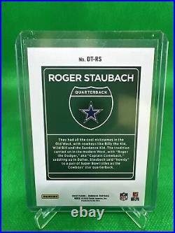 2022 Donruss Football Roger Staubach Downtown Case Hit #DT-RS Dallas Cowboys