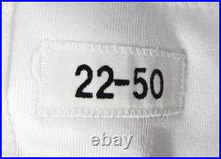 2024 Dallas Cowboys Jake Ferguson #87 Game Used White Practice Jersey 50 708