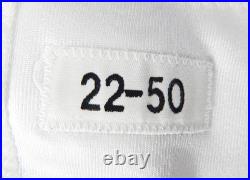 2024 Dallas Cowboys Jake Ferguson #87 Game Used White Practice Jersey 50 708