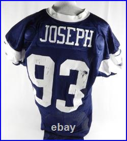 2024 Dallas Cowboys Linval Joseph #93 Game Used Blue Practice Jersey 56 731 2024 Dallas Cowboys Linval Joseph #93 Game Used Blue Practice Jersey 56 731
