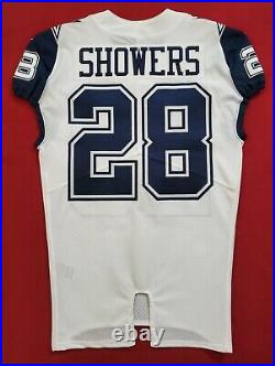 #28 Jameill Showers of Dallas Cowboys Color Rush Game Issued Jersey 99716