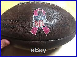 2 NFL Game Used Dallas Cowboys Breast Cancer Awareness Footballs
