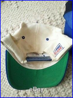 2 Vintage Dallas cowboys logo Athletic Black Dome Shark Tooth Snapback Hat
