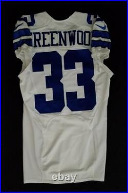 #33 Chris Greenwood Dallas Cowboys NFL Team-Issued & Lightly Worn Jersey 11255