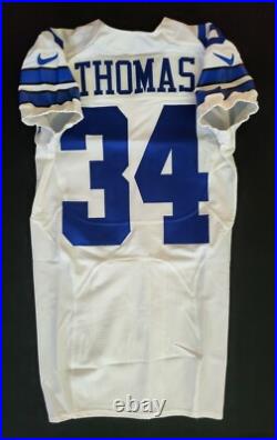 #34 Thomas of Dallas Cowboys NFL Locker Room Game-Issued Jersey 34618 #34 Thomas of Dallas Cowboys NFL Locker Room Game-Issued Jersey 34618