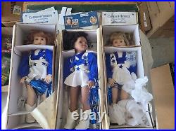 3pc set 1996 Junior Dallas Cowboys Cheerleaders 19 dolls Kassi, Haley, Dominque